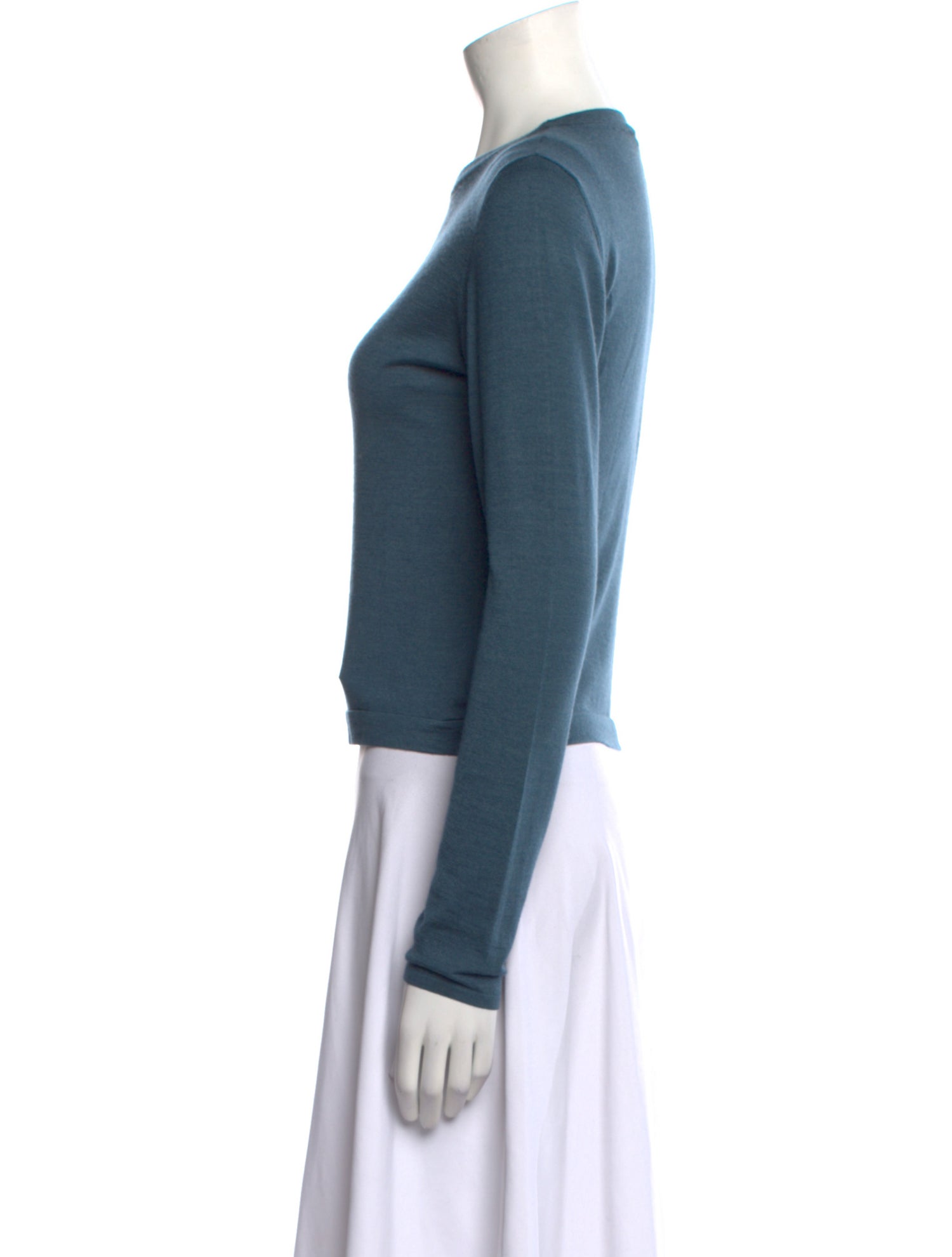 Brunello Cucinelli Bateau Neckline Long Sleeve Top