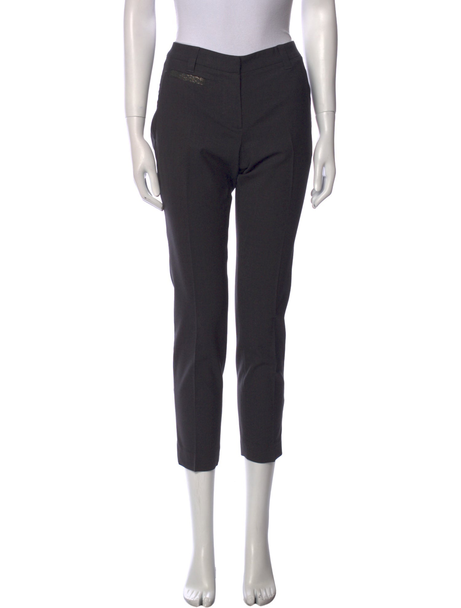 Brunello Cucinelli Virgin Wool Straight Leg Pants