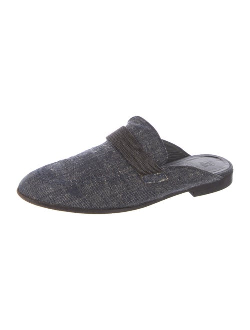 Brunello Cucinelli Monili Denim Mules