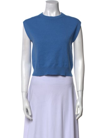 Brunello Cucinelli Cashmere Crew Neck Crop Top
