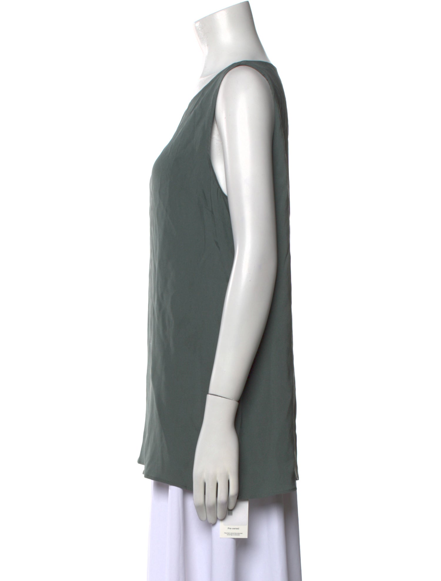 Brunello Cucinelli Silk Scoop Neck Top