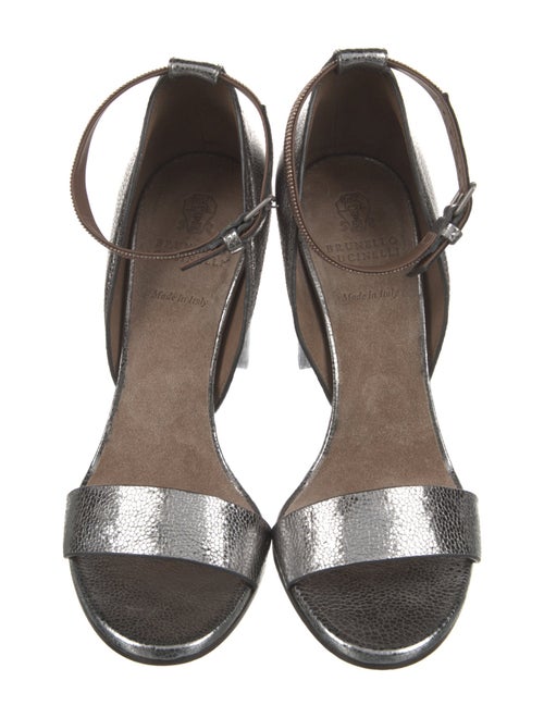 Brunello Cucinelli Monili Leather Sandals