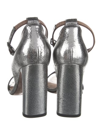 Brunello Cucinelli Monili Leather Sandals