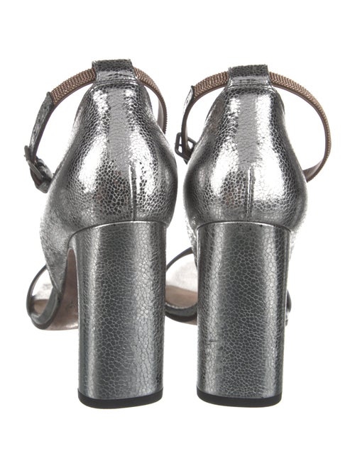 Brunello Cucinelli Monili Leather Sandals