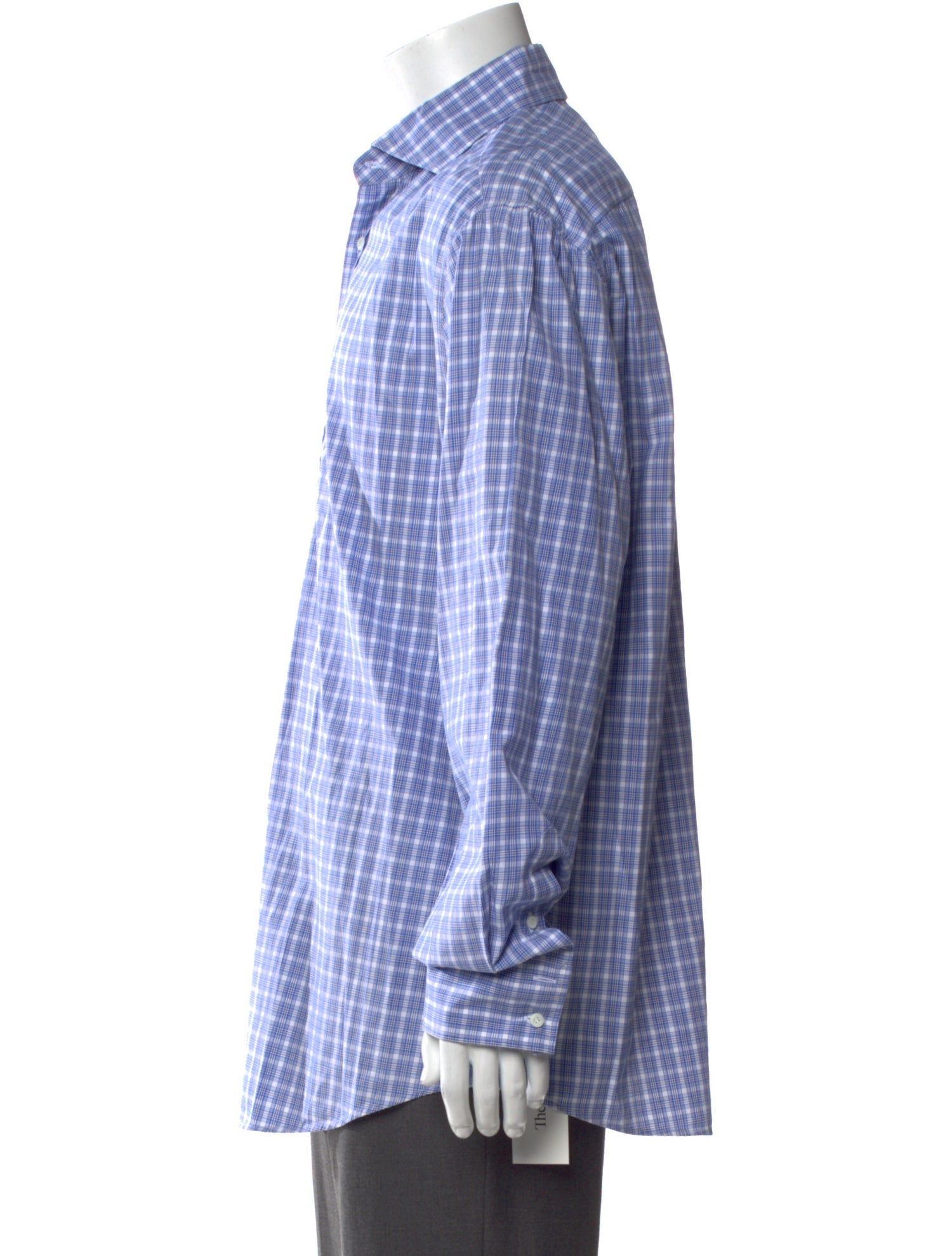 Brunello Cucinelli Plaid Print Long Sleeve Shirt