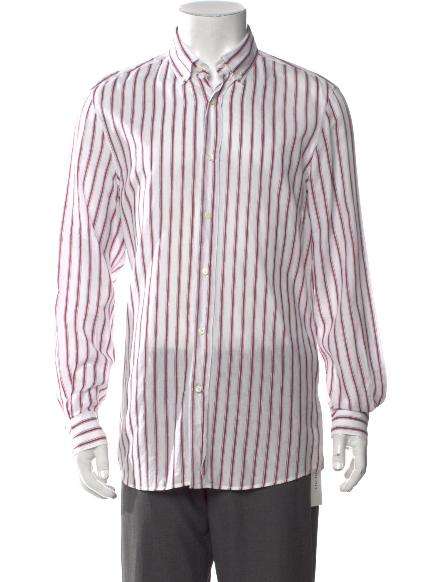 Brunello Cucinelli Striped Long Sleeve Shirt