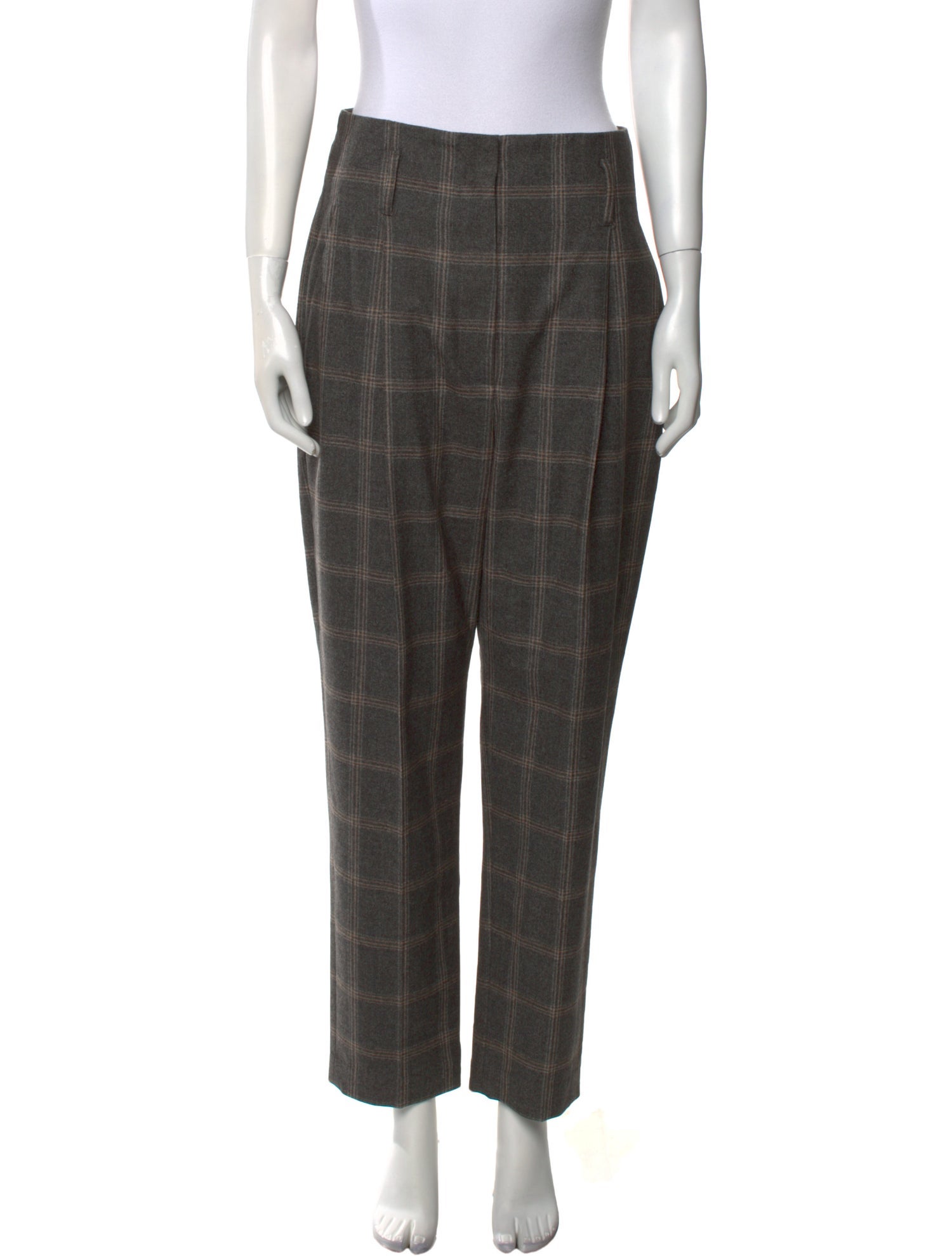 Brunello Cucinelli Virgin Wool Straight Leg Pants