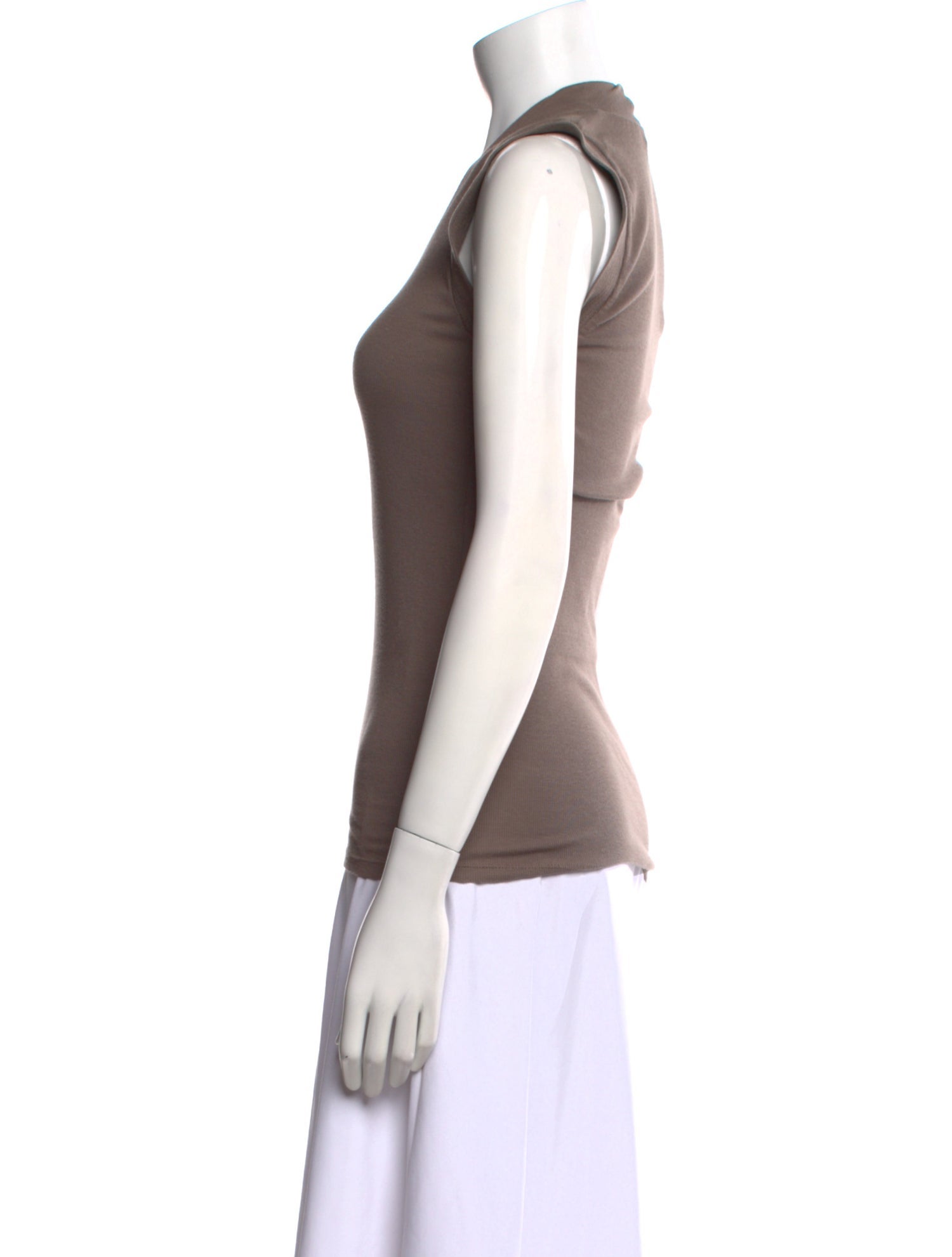 Brunello Cucinelli Scoop Neck Sleeveless Top