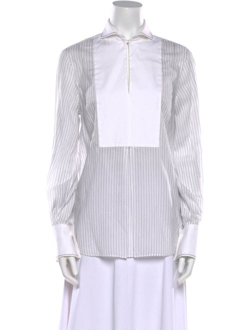 Brunello Cucinelli Striped Long Sleeve Tunic