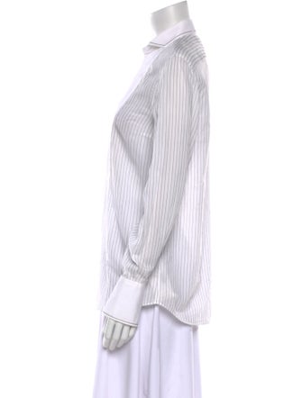 Brunello Cucinelli Striped Long Sleeve Tunic