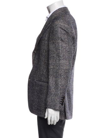 Brunello Cucinelli Plaid Print Blazer