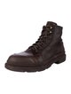 Brunello Cucinelli Leather Combat Boots