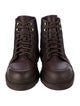 Brunello Cucinelli Leather Combat Boots