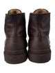 Brunello Cucinelli Leather Combat Boots