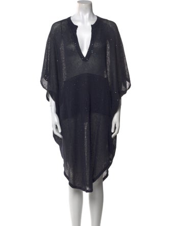 Brunello Cucinelli Linen Midi Length Dress