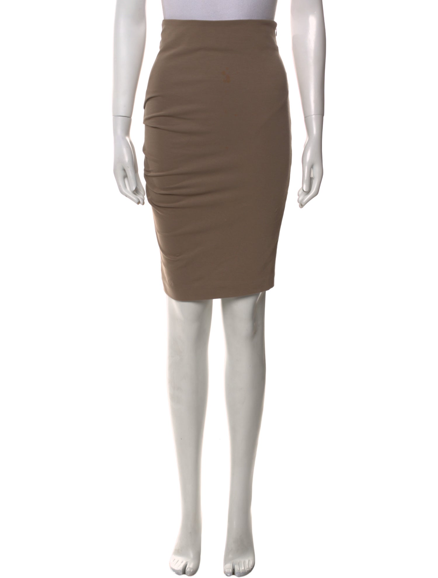 Brunello Cucinelli Pleated Accents Knee-Length Skirt