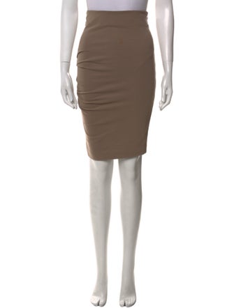 Brunello Cucinelli Pleated Accents Knee-Length Skirt