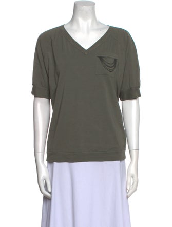 Brunello Cucinelli V-Neck Short Sleeve T-Shirt