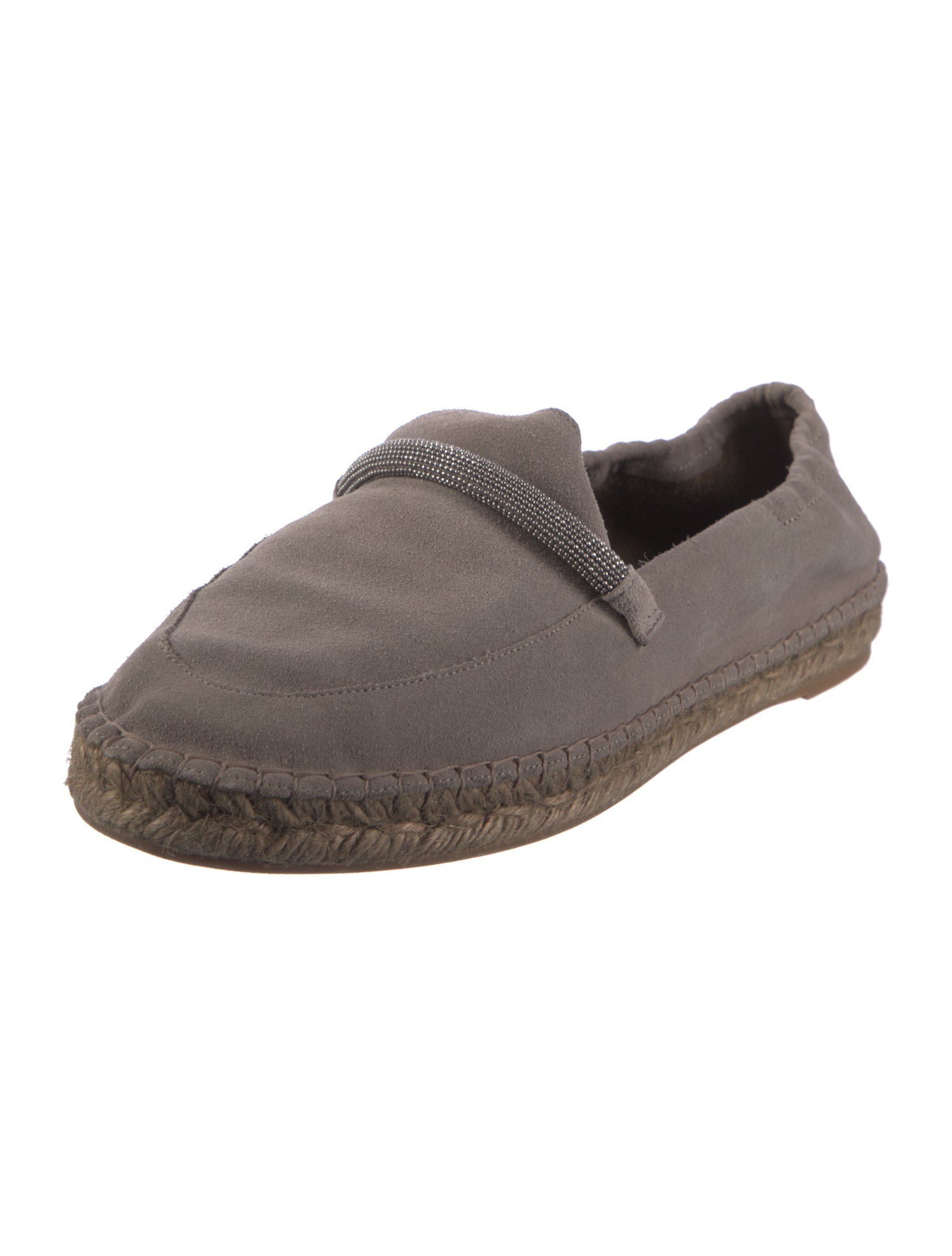 Brunello Cucinelli Monili Suede Espadrilles
