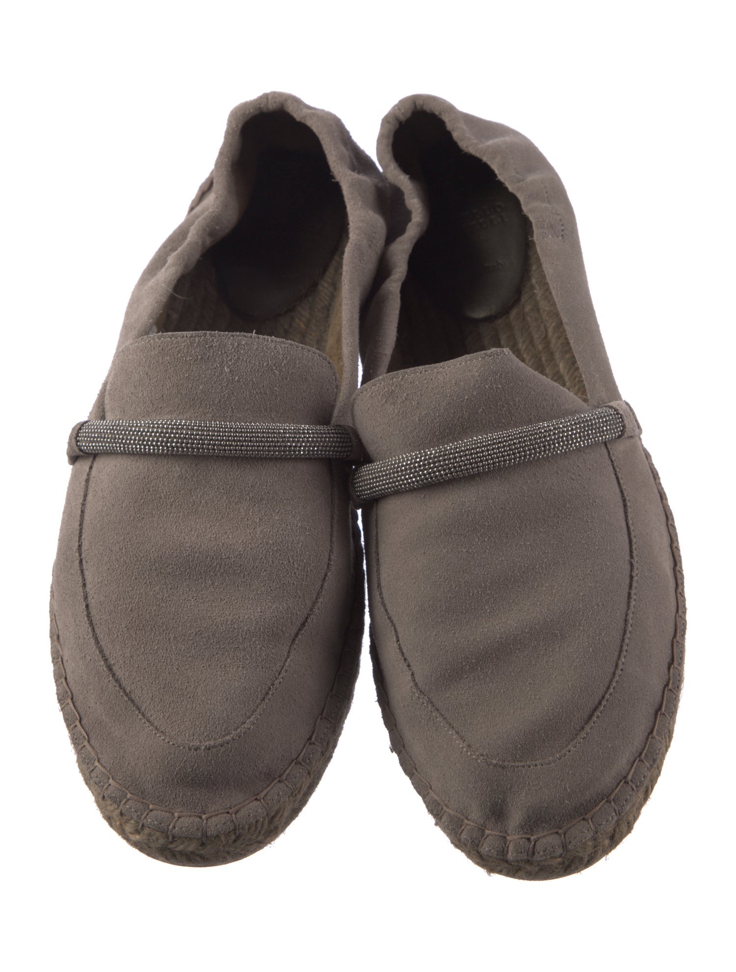 Brunello Cucinelli Monili Suede Espadrilles