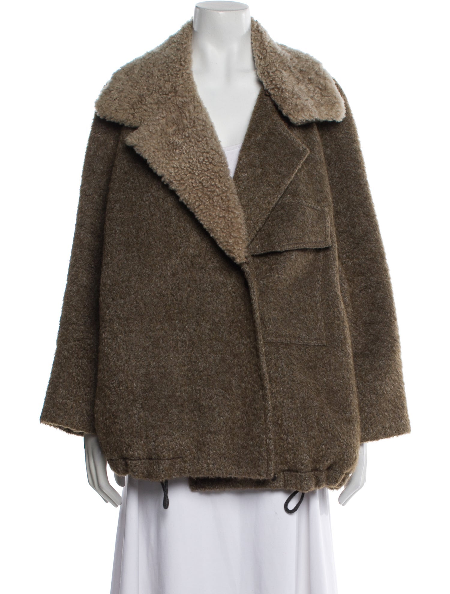 Brunello Cucinelli Mohair Faux Fur Jacket