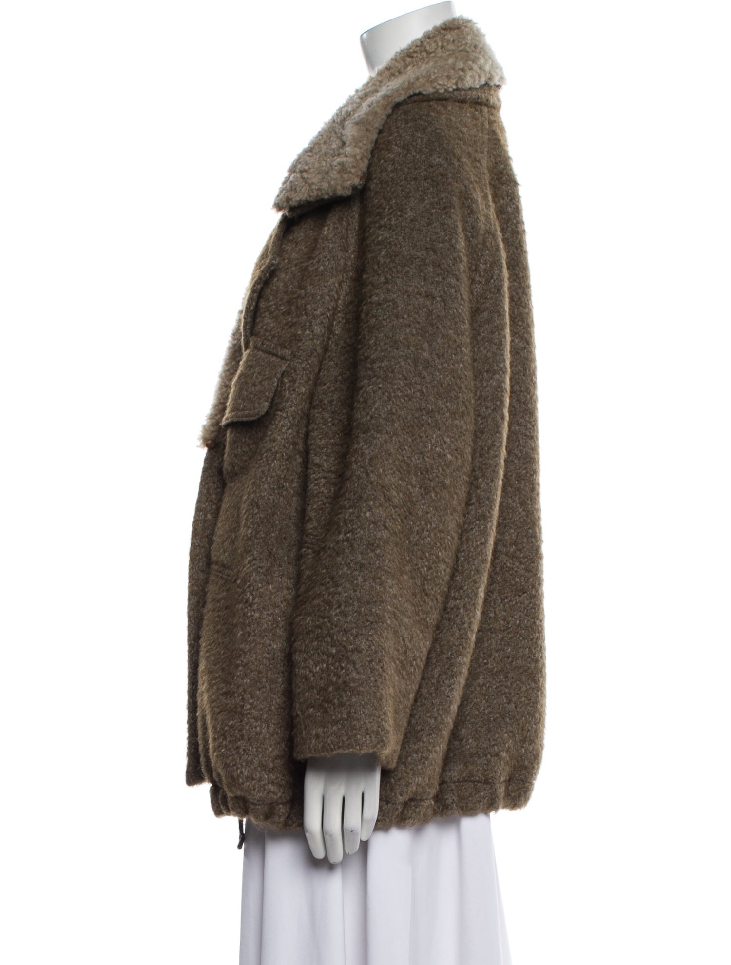 Brunello Cucinelli Mohair Faux Fur Jacket