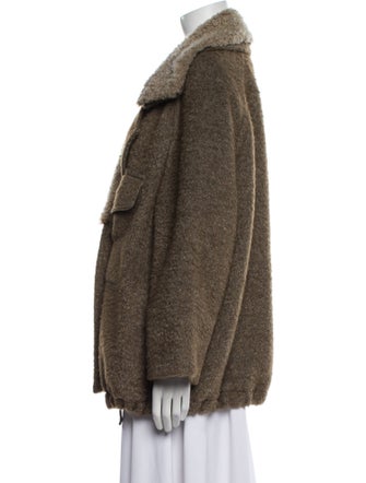 Brunello Cucinelli Mohair Faux Fur Jacket