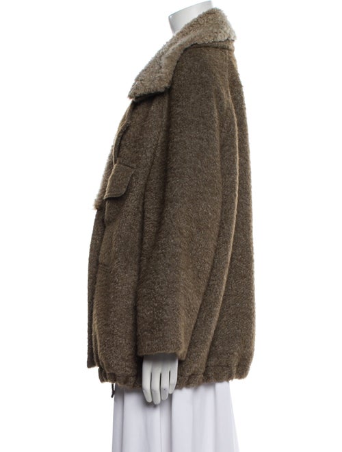 Brunello Cucinelli Mohair Faux Fur Jacket