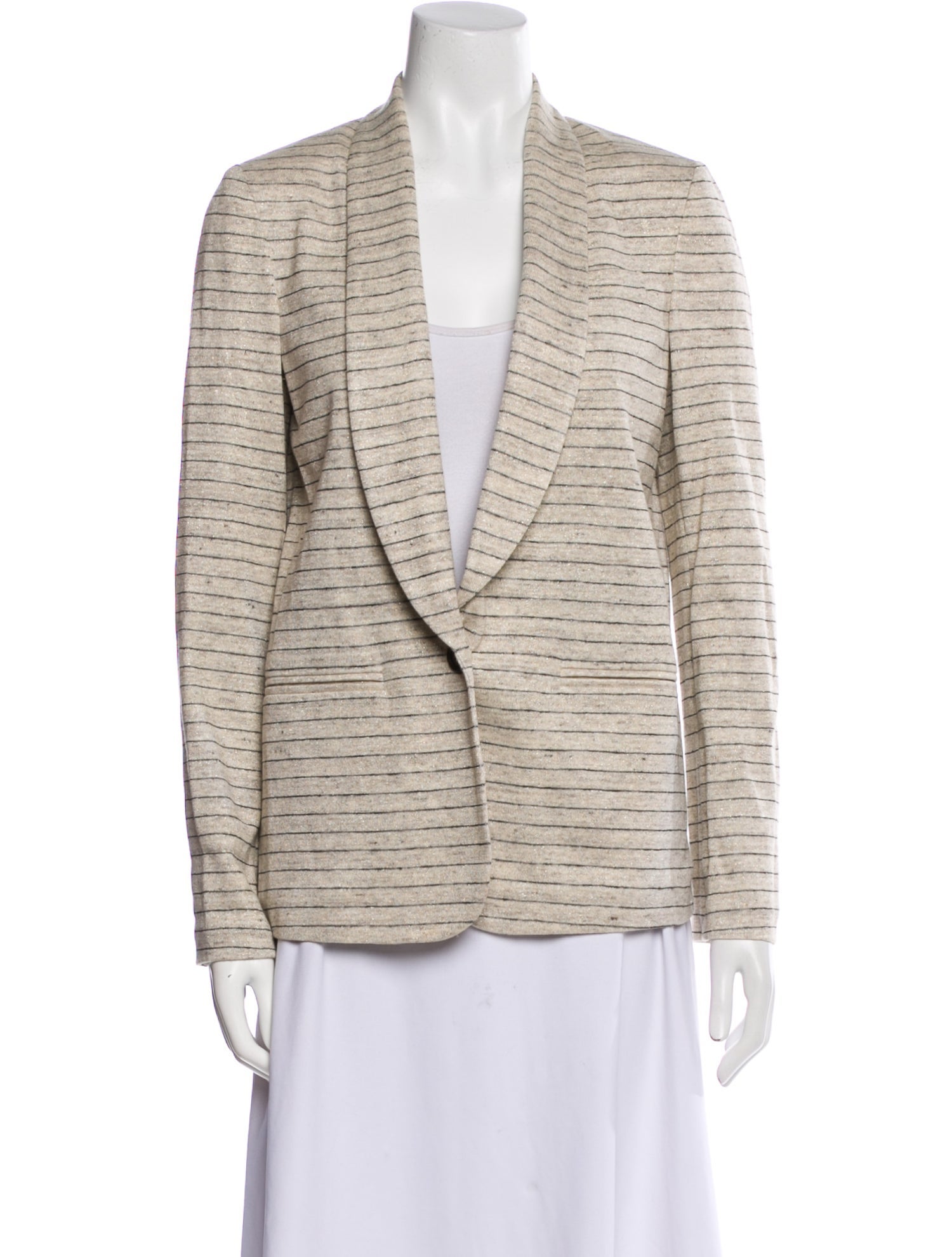 Brunello Cucinelli Linen Striped Blazer
