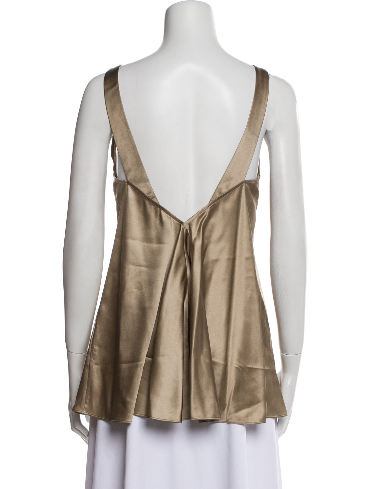 Brunello Cucinelli Silk Scoop Neck Top