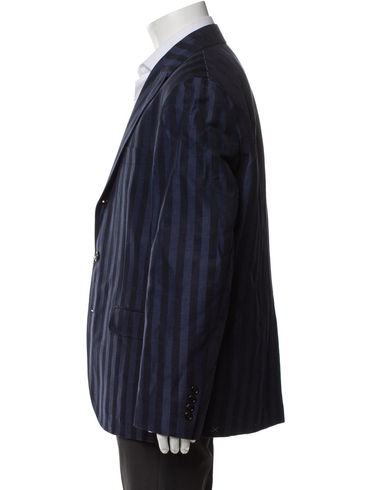 Brunello Cucinelli Linen Striped Blazer w/ Tags