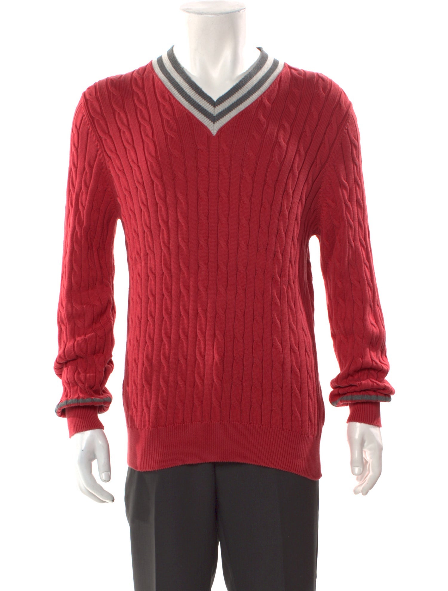 Brunello Cucinelli V-Neck Long Sleeve Pullover