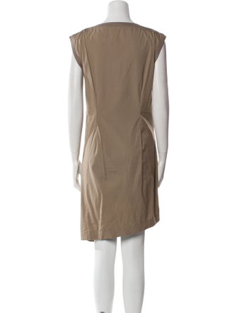 Brunello Cucinelli Bateau Neckline Mini Dress