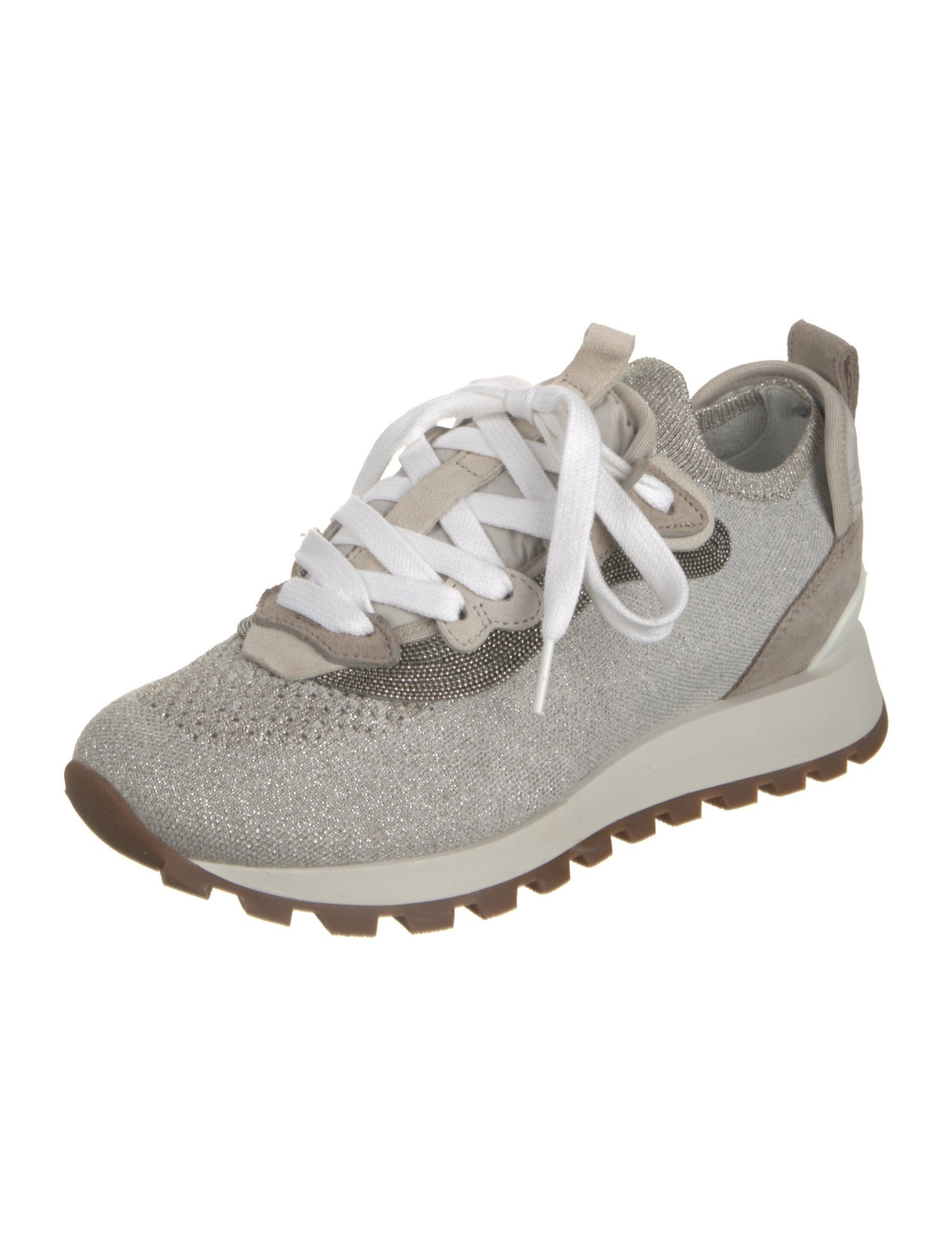 Brunello Cucinelli Monili Glitter Accents Sneakers