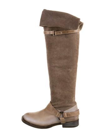 Brunello Cucinelli Leather Riding Boots