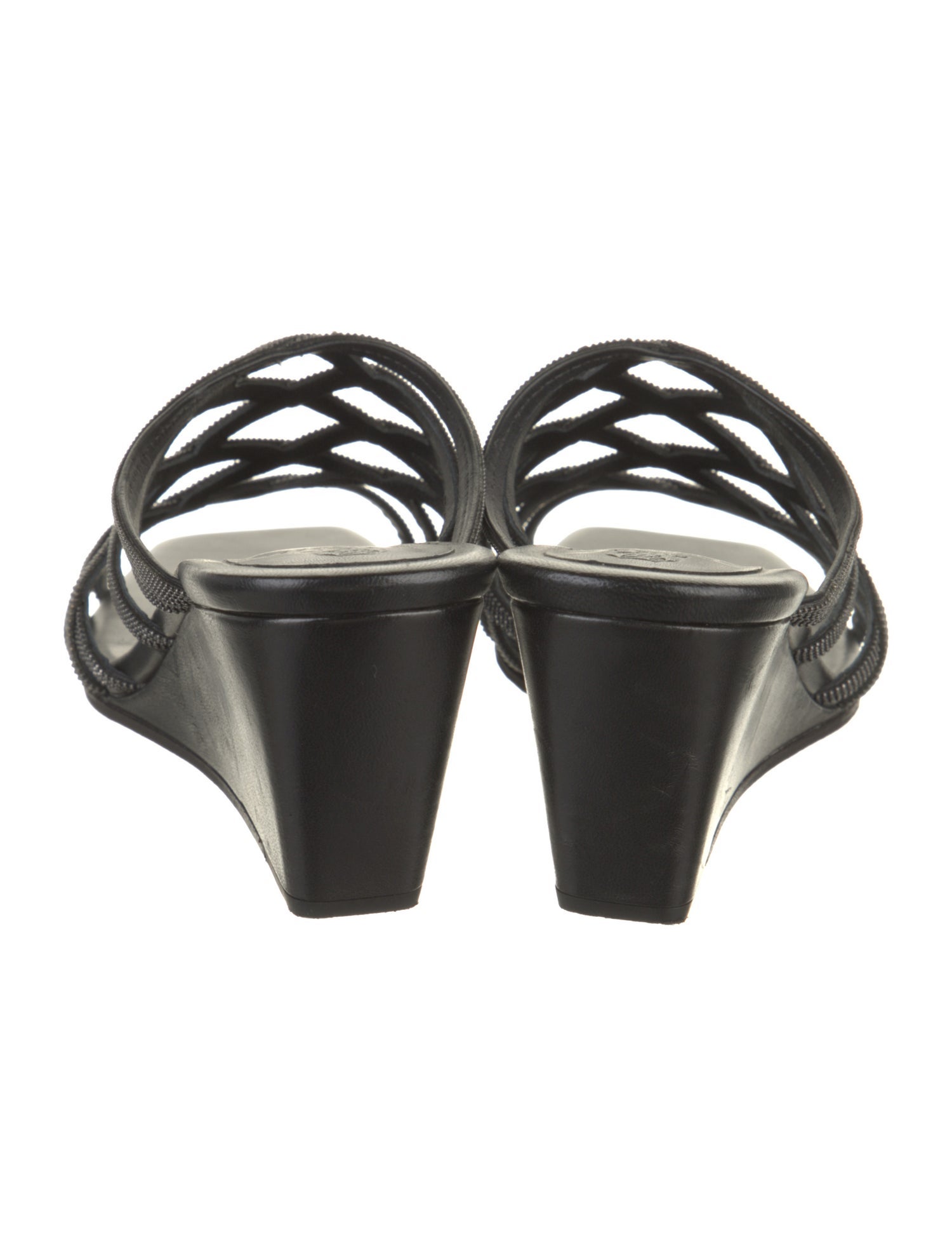 Brunello Cucinelli Monili Leather Mules