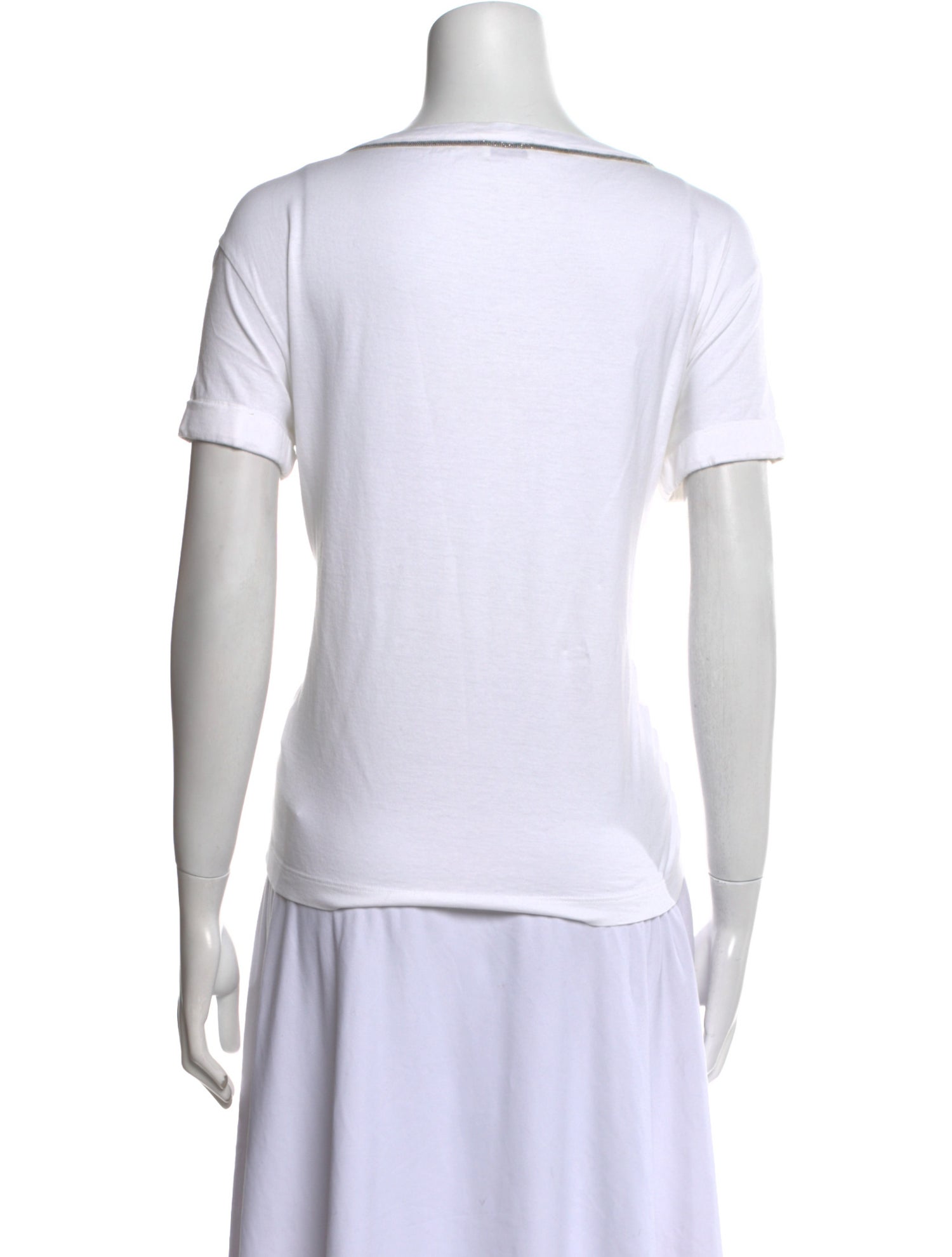 Brunello Cucinelli V-Neck Short Sleeve T-Shirt
