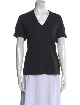 Brunello Cucinelli V-Neck Short Sleeve T-Shirt