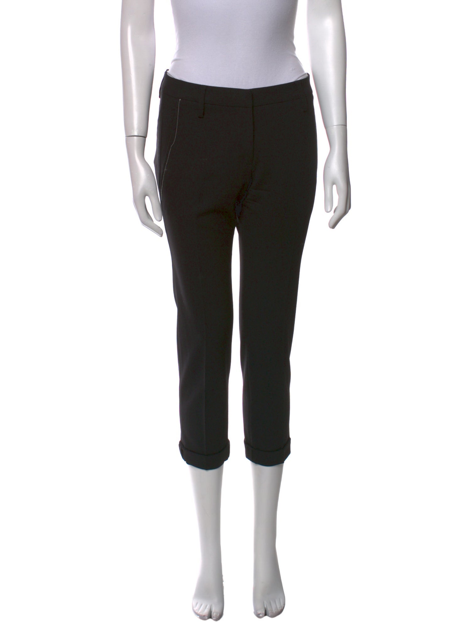 Brunello Cucinelli Virgin Wool Straight Leg Pants