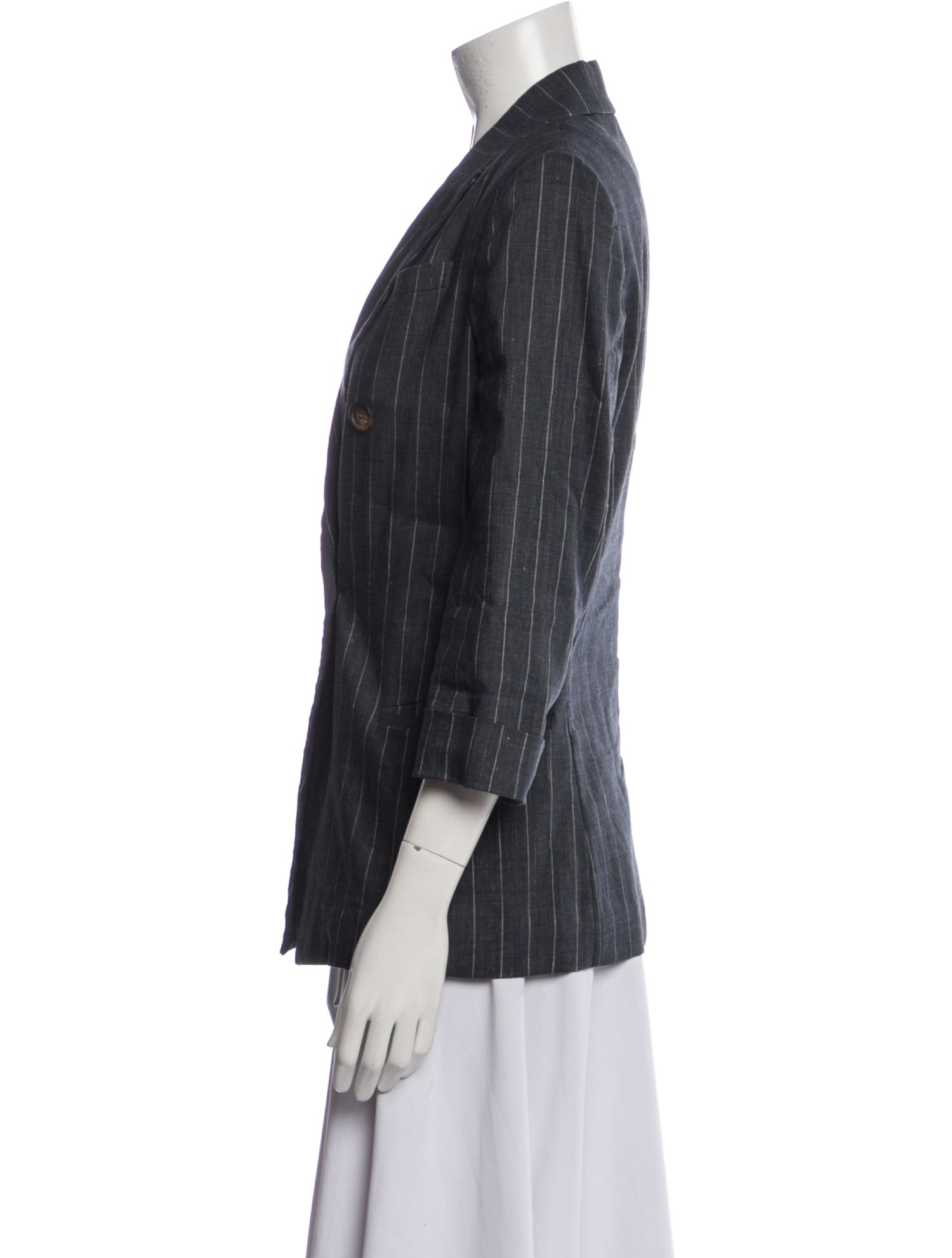 Brunello Cucinelli Linen Striped Blazer