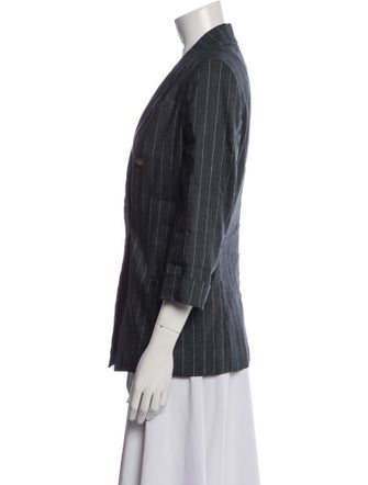 Brunello Cucinelli Linen Striped Blazer