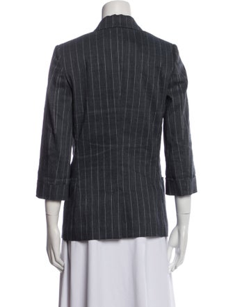 Brunello Cucinelli Linen Striped Blazer