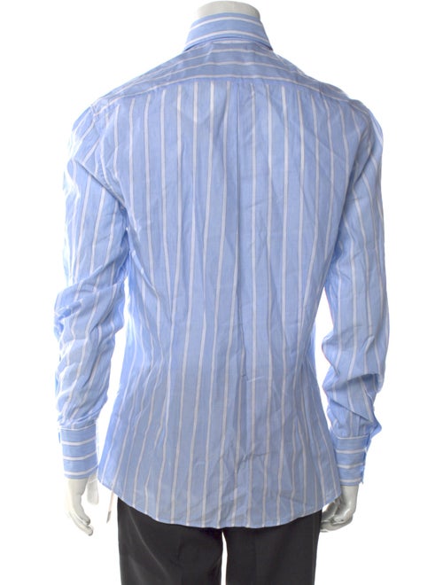 Brunello Cucinelli Striped Long Sleeve Dress Shirt