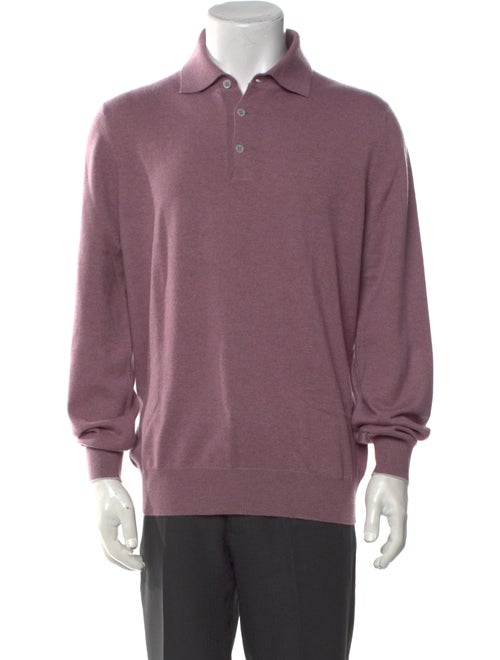 Brunello Cucinelli Cashmere Mock Neck Polo Sweater