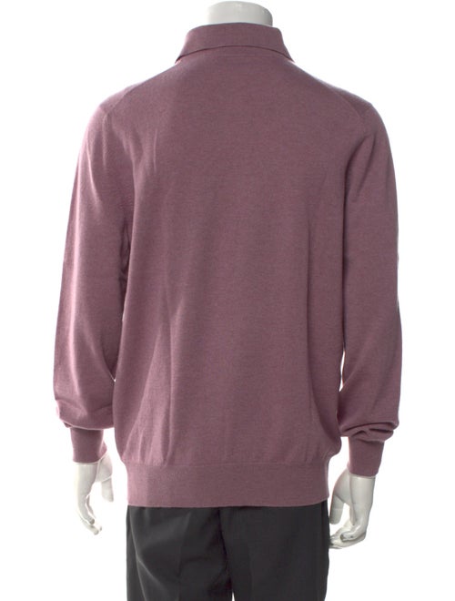 Brunello Cucinelli Cashmere Mock Neck Polo Sweater