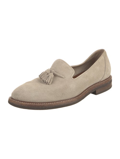 Brunello Cucinelli Suede Tassel Accents Loafers