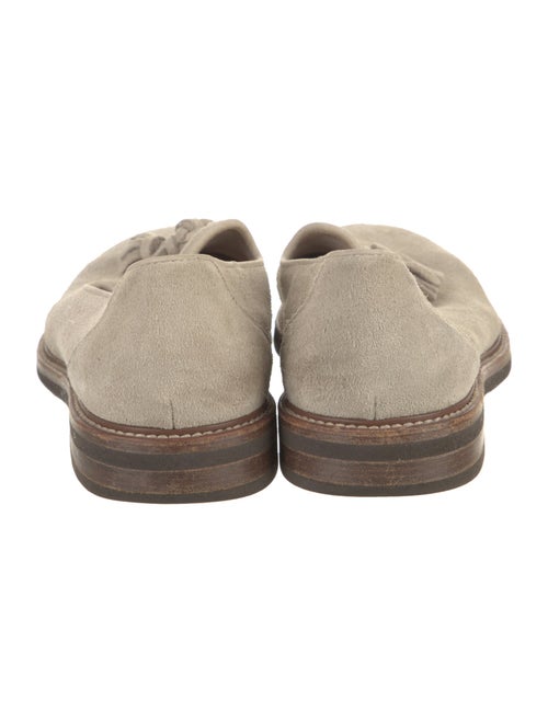 Brunello Cucinelli Suede Tassel Accents Loafers