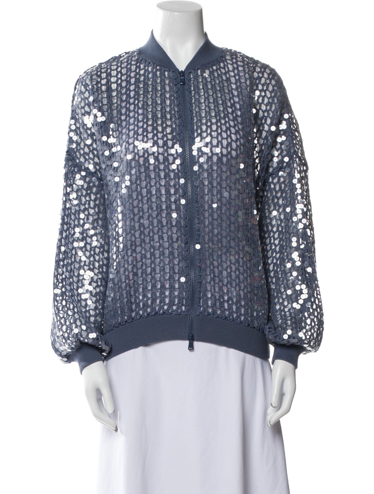 Brunello Cucinelli Printed Bomber Jacket w/ Tags