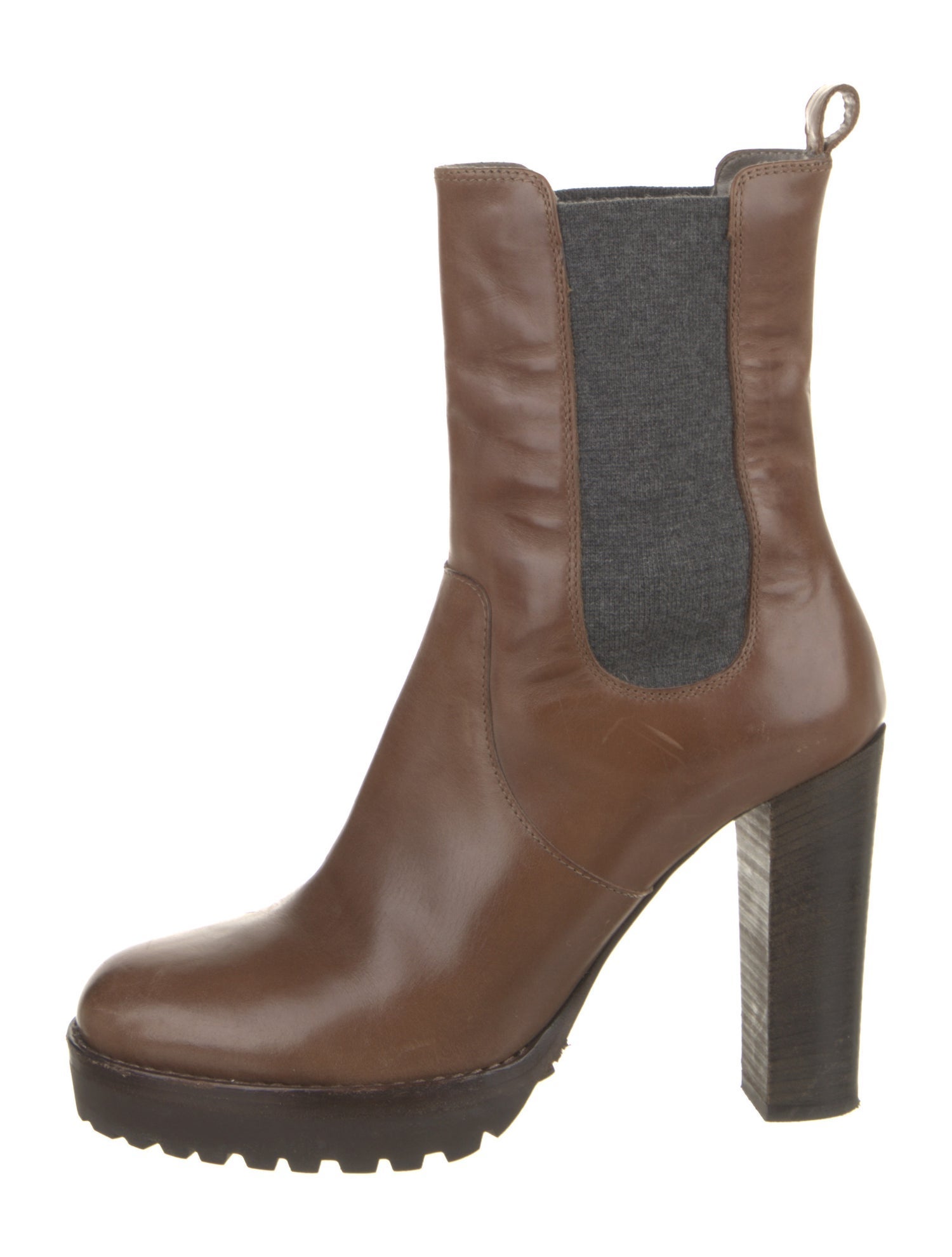 Brunello Cucinelli Leather Chelsea Boots