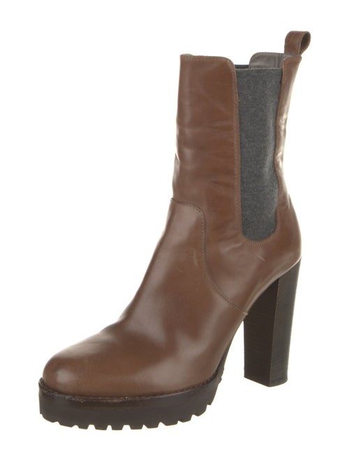 Brunello Cucinelli Leather Chelsea Boots